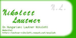 nikolett lautner business card